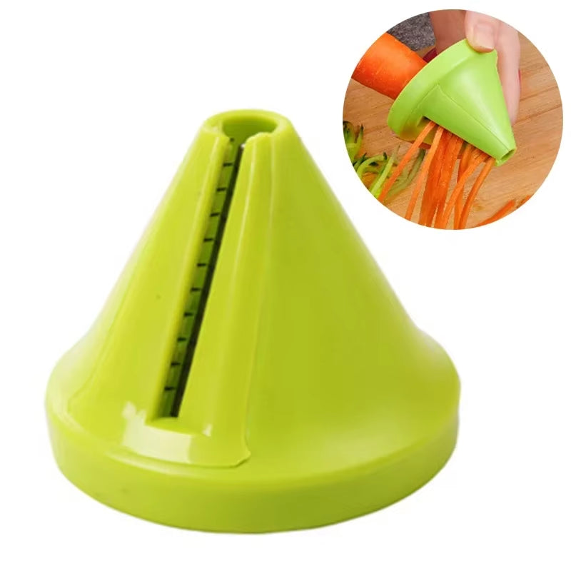 Vegetable Fruit Spiral Shredder Peeler Multi-Function Manual Shredder Device Potato Carrot Rotating Shredder Grater Kitchen Tool