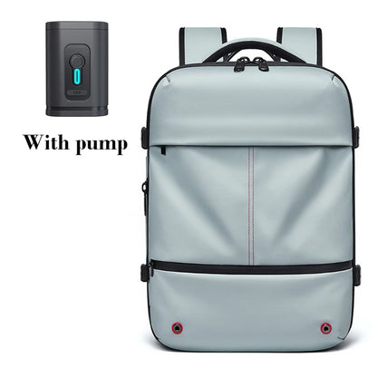 Travel Women Backpack 16 Inch Vacuum Compression Laptop Backpack USB Charging School Backpack Extended Hiking Business Backpack