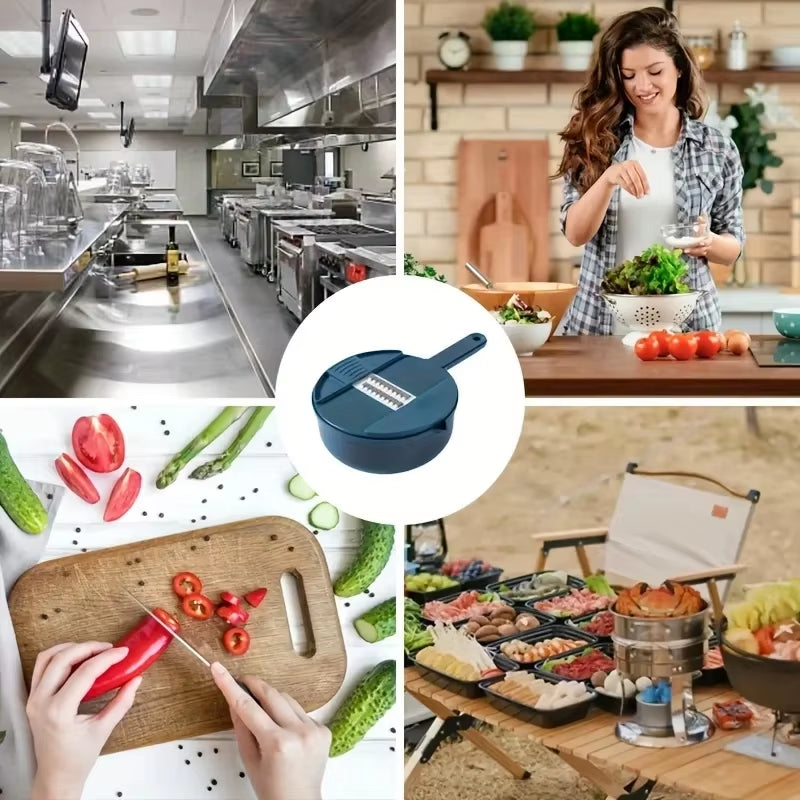 9 in 1 Vegetable Cutter Multi-Functional Potatoes Manually Cut Shred Slicer Grater Kitchenware Acceesories Tools